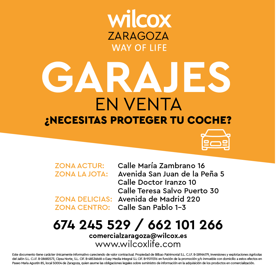 Garajes en venta disponibles en Zaragoza