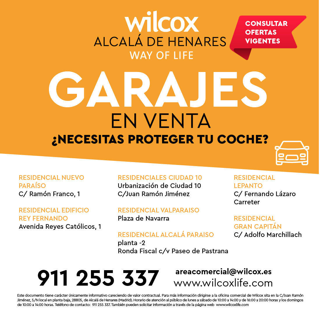 GARAJES disponibles Alcalá de Henares