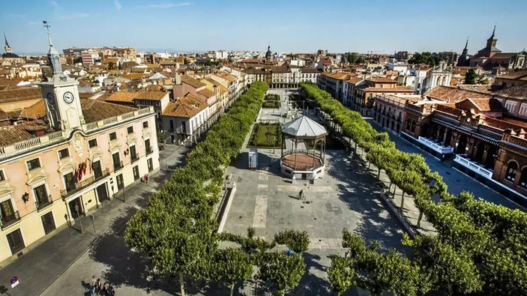 Vista aérea de urbanizacion los pinos zaragoza